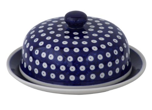 Original Bunzlauer Käseglocke M/Butterglocke für Rollbutter - Ø = 19,5 cm, Dekor 42