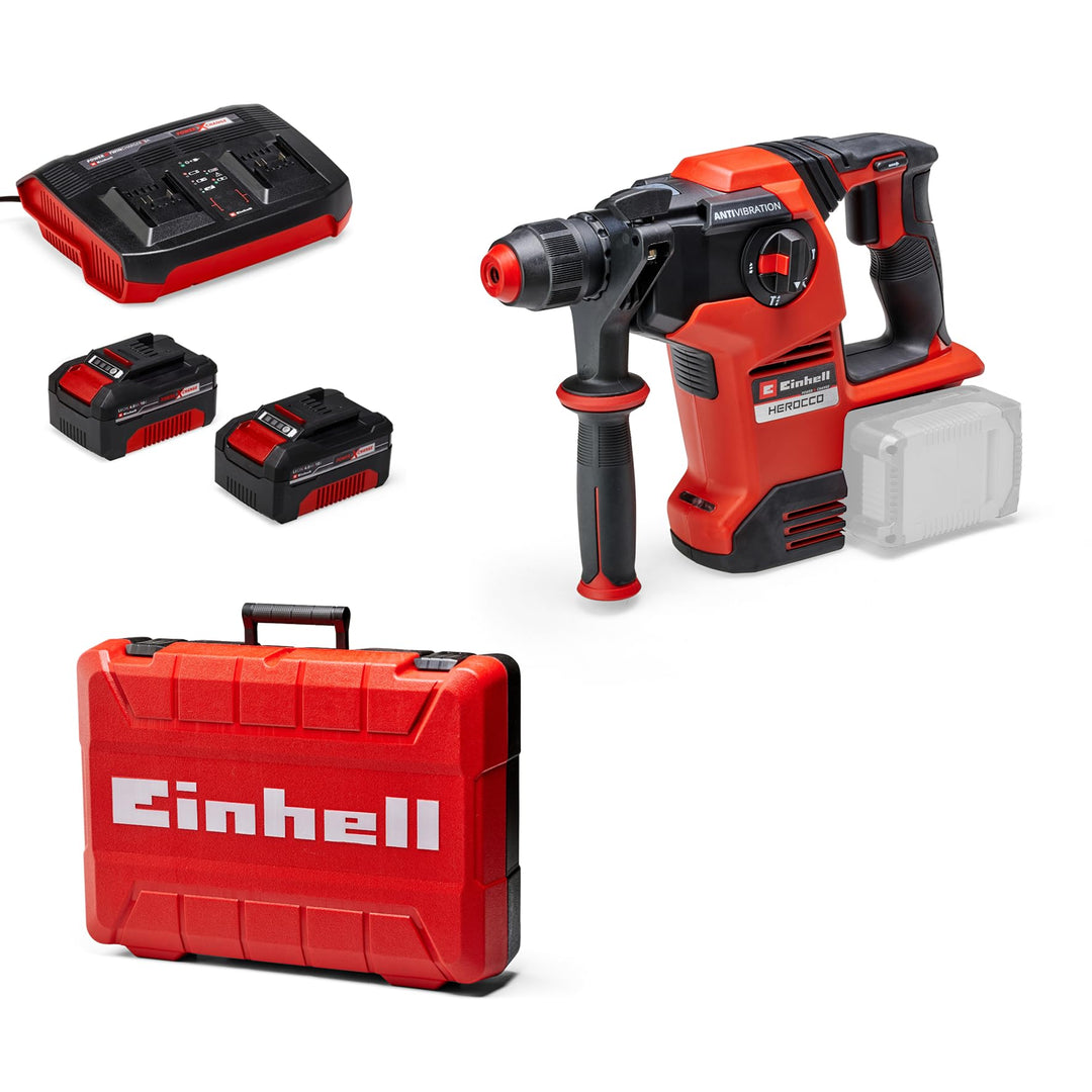 Einhell Akku-Bohrhammer HEROCCO 36/28 Power X-Change (Li-Ion, 2x 18 V, Twin-Pack, 3.2 Joule, 29 Nm,