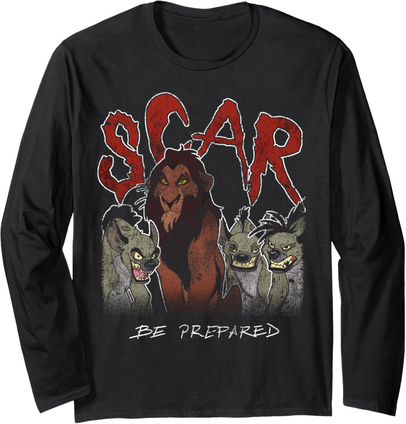 Disney The Lion King Scar And Hyenas Be Prepared Portrait Langarmshirt