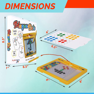 Playmags Magnetic Board für Kinder - Magnetische Doodle Dots Board mit Magnetstift - Magna Doodle mi