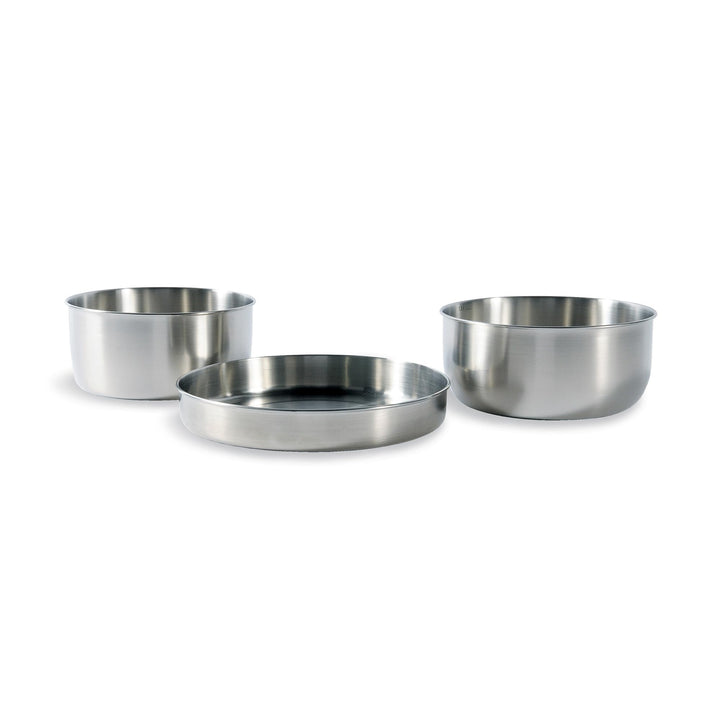 Tatonka Multi Pot Set (3-teilig) - Camping-Kochgeschirr aus Edelstahl - Bestehend aus einer Pfanne u