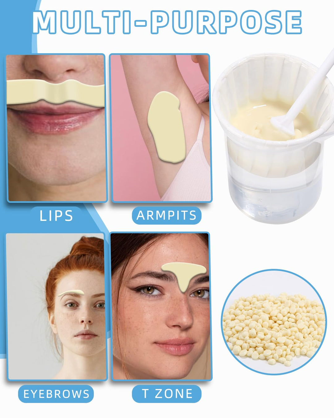 Nose Wax Kits Nasenwachs Set für Männer und Frauen,Nasenhaar Wachs Set,Nasenhaarentfernungswachs 100