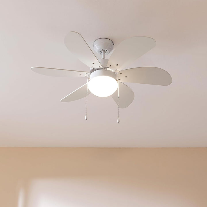 Cecotec - Deckenventilator mit Licht EnergySilence Aero 3600 Vision Full White, 50 W, 91 cm, 3 Gesch