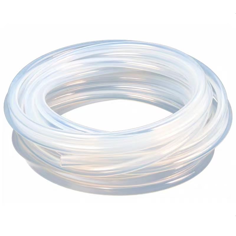 transparenter Silikonschlauch, Wasserschlauch, horizontaler Schlauch, OD 6 mm, ID 4 mm, Wandstärke 1