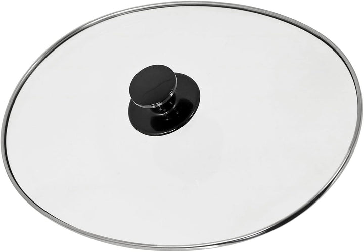 SPARES2GO Universeller grosser ovaler Glasdeckel und Knaufgriff für 5,5 l, 6 l, 6,5 l Schongarer 330