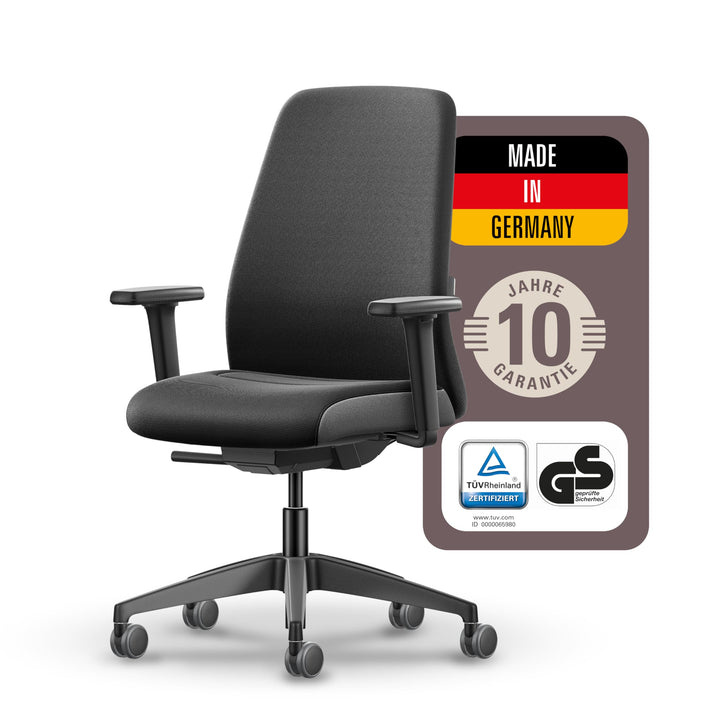 Interstuhl Style Soft Ergonomischer Bürostuhl – Gepolsterter Schreibtischstuhl mit Automatik-Mechani