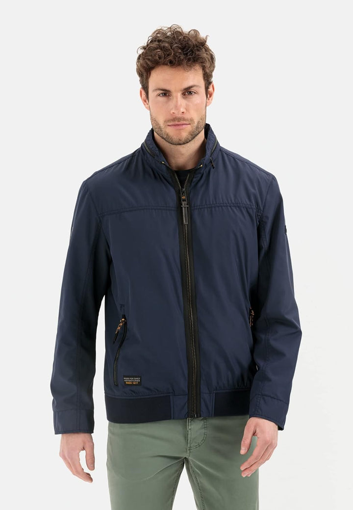 camel active Herren Leichter Blouson aus recyceltem Polyester 27 Dunkelblau, 27 Dunkelblau