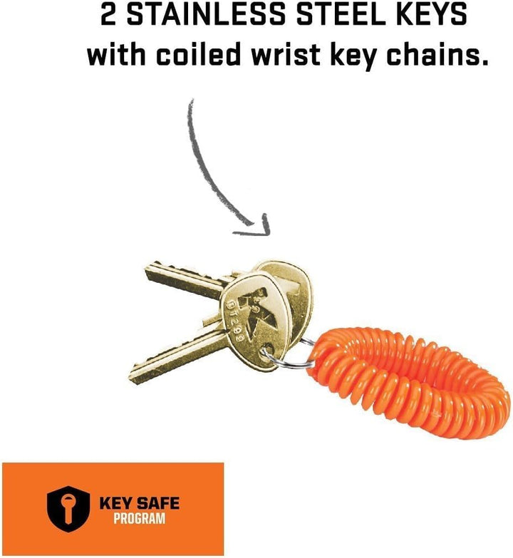 Kryptonite Messenger Chain & Moly Kettenschloss 2017 Kabel, Schwarz/ Orange