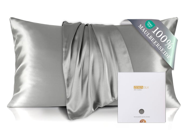 ZIMASILK Kissenbezug aus 100% Seide für Haare und Haut. Doppelseitige 19 Momme Reine Maulbeerseide K