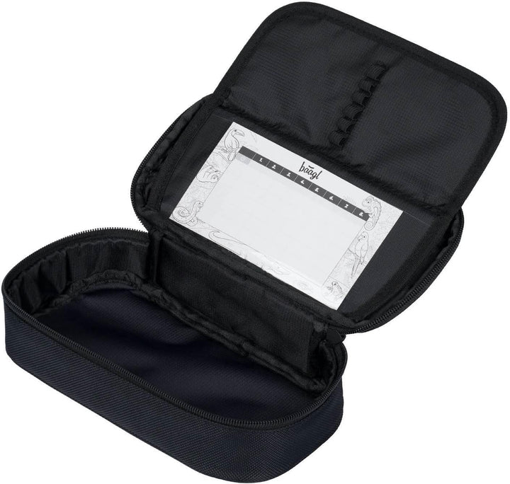 Baagl Federmäppchen und Turnbeutel Set 2-teilig Schule Sportbeutel - Gold | Federtasche, Gymsack und