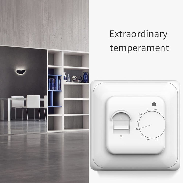 Raumboden Mechanischer Thermostat Heizung Thermostat Klimaanlage Temperaturschalter mit 2,9 m Sensor