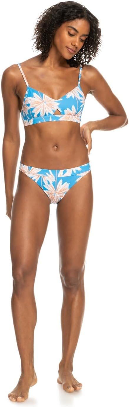 Roxy Damen Love The Cross Step Badeanzug - separat (1er Pack) XS Azure Blue Palm Island, XS Azure Bl