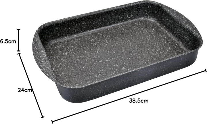 Moneta Etnea Auflaufform 31x23, Aluminum, schwarz, 31 cm, 31 cm