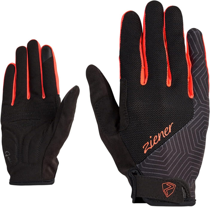Ziener Damen Ceda Fahrrad/Mountainbike/Radsport-Handschuhe | Langfinger mit Touchfunktion-atmungsakt