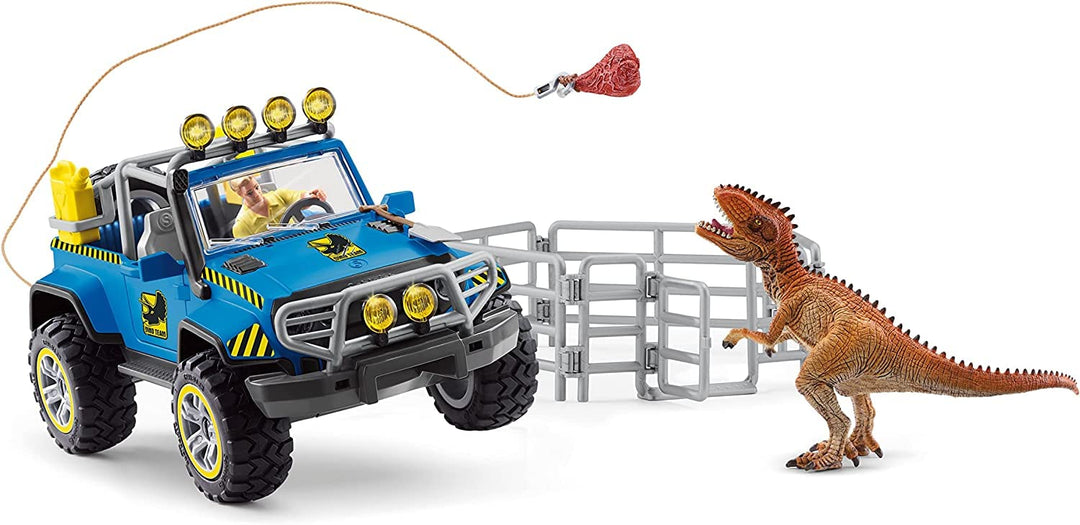Schleich 41464 Off-road Vehicle with Dino Outpost Dinosaurs alte Verpackung Standardverpackung