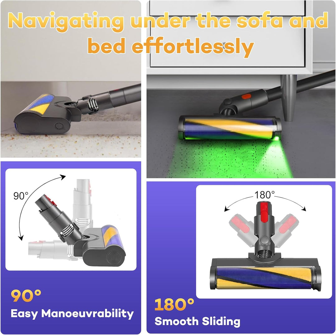 Weicher Rollbürstenkopf für Dyson V12 Detect Slim / V10 Slim Zubehör, schnurlose Reiniger, Hartholzb