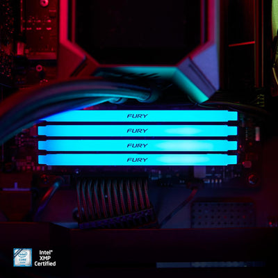 Kingston FURY Beast RGB 8GB 3600MT/s DDR4 CL17 DIMM PC Arbeitsspeicher KF436C17BB2A/8 8GB Einzelnes