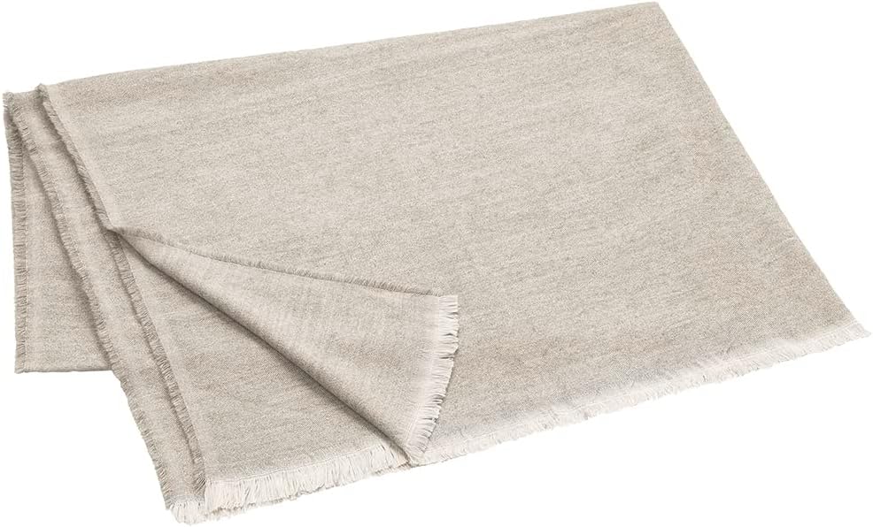 Blomus Decke Melange, Wolldecke, Sofadecke, Kuscheldecke, Moonbeam, 130 x 200 cm, 66537 Moonbeam 130