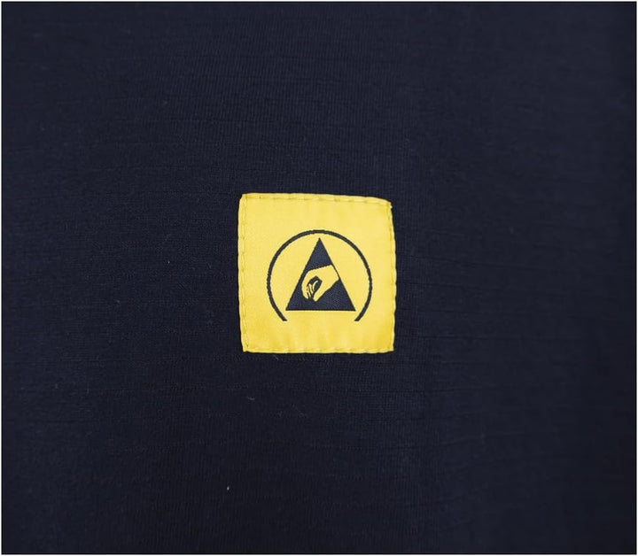 Wetec ESD-Sweatshirt, V-Ausschnitt, S, schwarz (Sweatshirt Pullover Pulli Langarm) typischer Ableitw