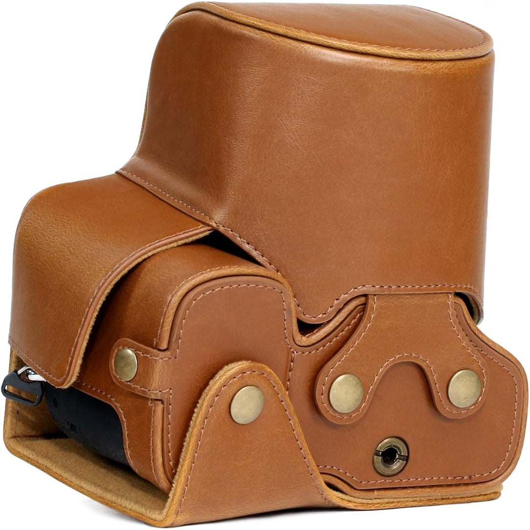 MegaGear Sony Cyber-Shot DSC-RX10 IV, DSC-RX10 III Ever Ready Leder Kamera-Case mit Trageriemen und