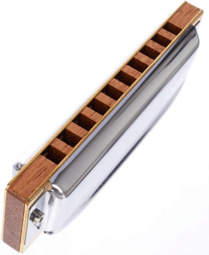 Hohner HH532D Blues Harp - Key of D Chrome Single, Single