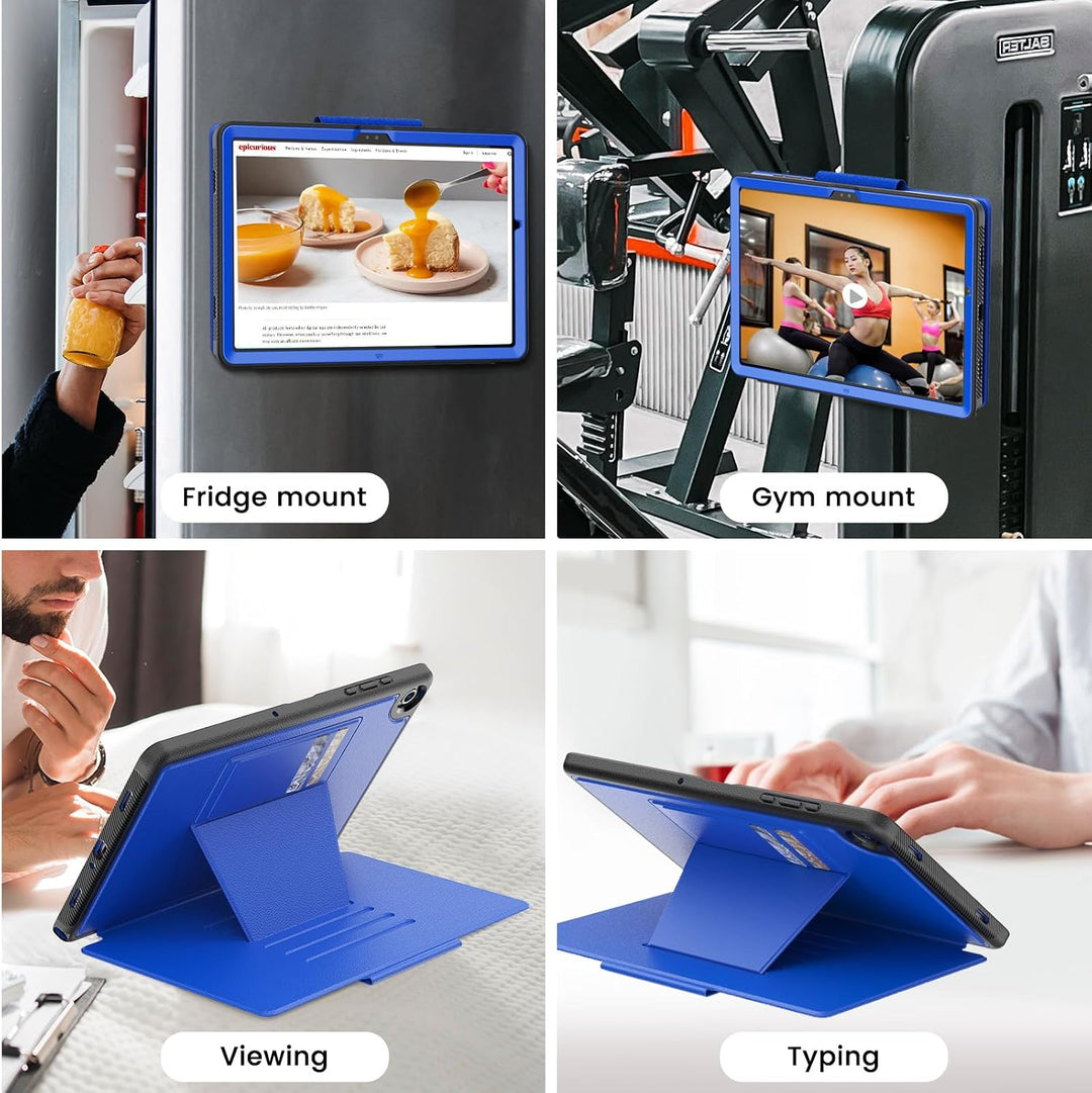 SEYMAC stock Hülle für Samsung Galaxy Tab A9 Plus/ A9+ 11 Zoll, Stossfeste Hülle mit [Mehreren Winke