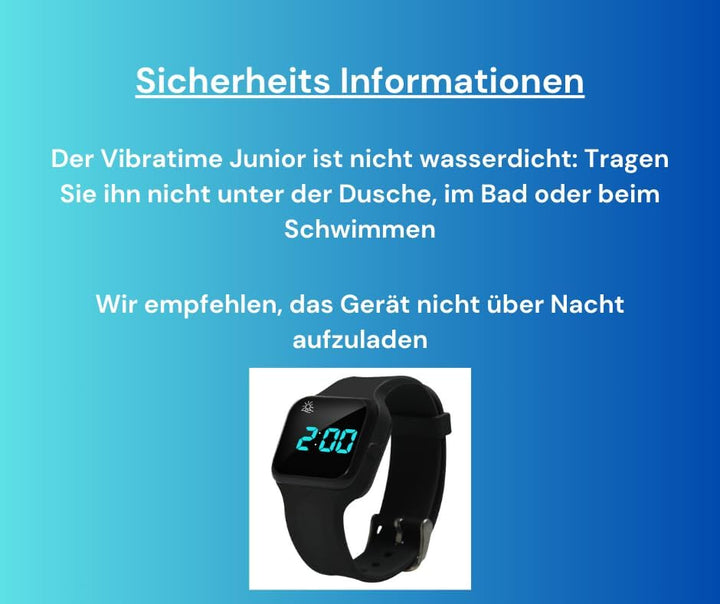 Black Pivotell Vibratime Junior Erinnerungsuhr – mit bis zu 16 täglichen Alarmen, Modern
