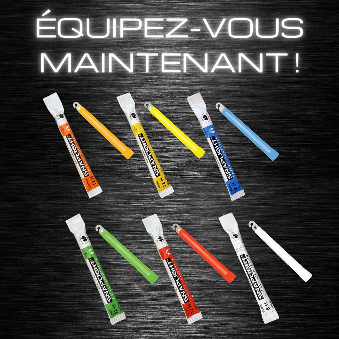Cyalume SnapLight Leuchtsticks, 15 cm, 12 Stück (2 Stäbe mit je 6 Farben, Grün, Gelb, Rot, Orange, B