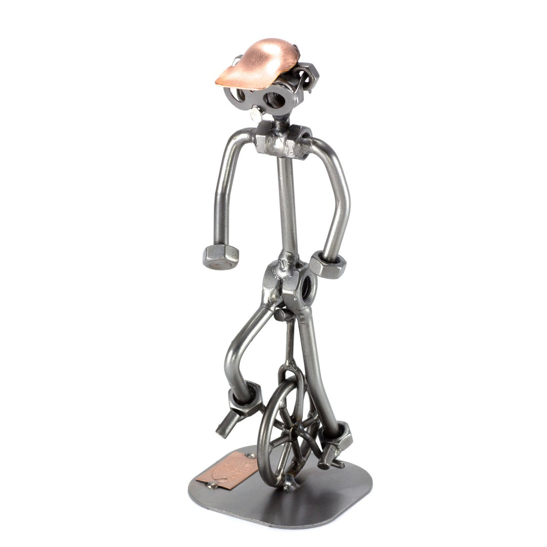Steelman24 I Schraubenmännchen Einradfahrer I Made in Germany I Handarbeit I Geschenkidee I Stahlfig