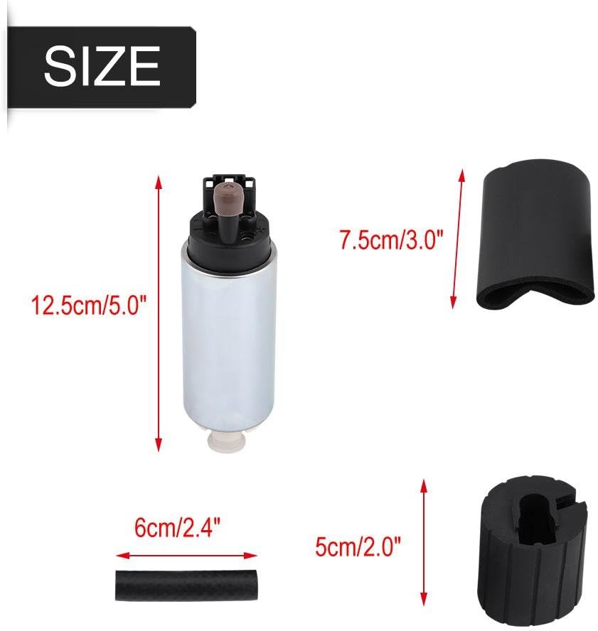 GSS342 255LPH Universelle elektrische Hochdruckkraftstoffpumpe im Tank mit Einbausatz 12V 15-90 PSI