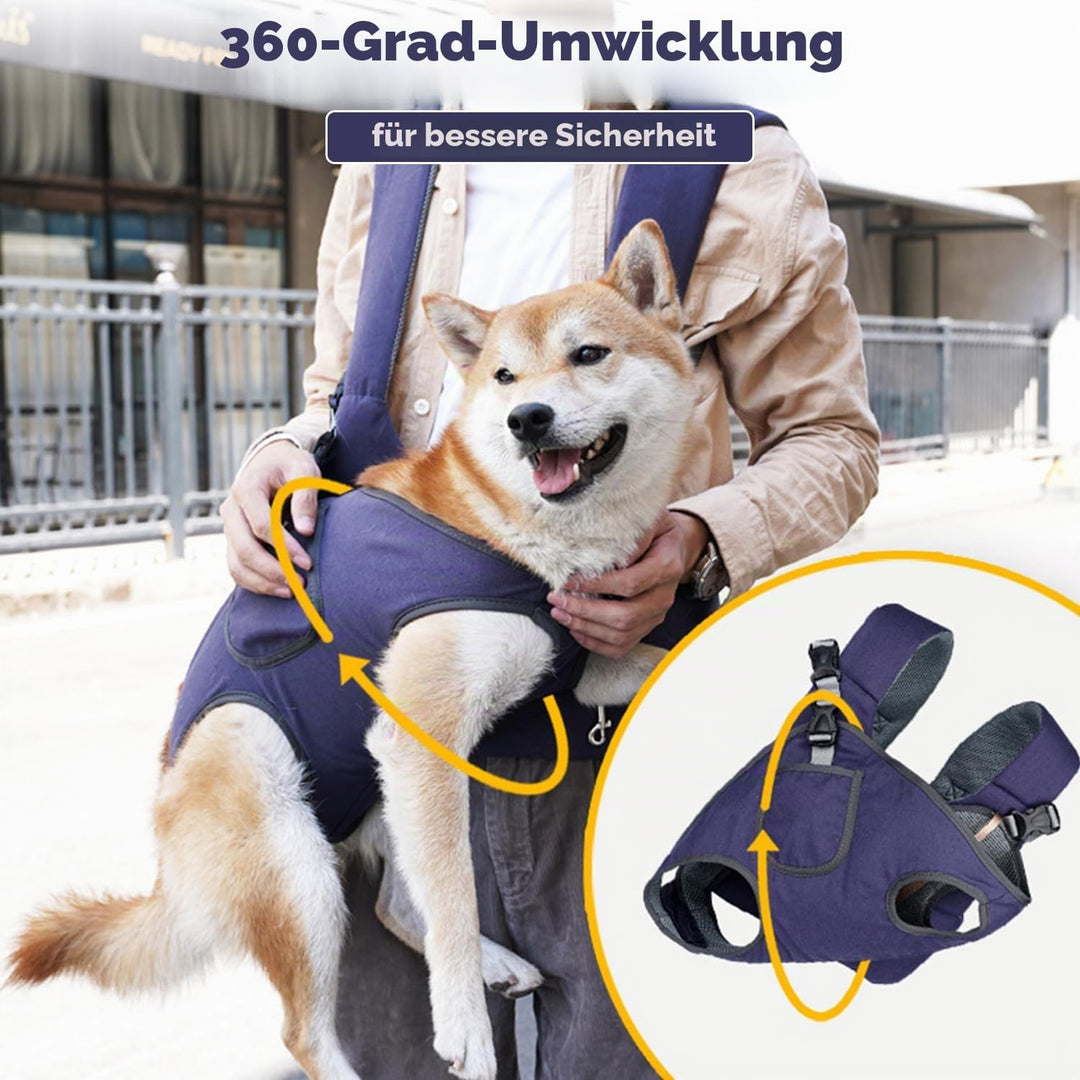 Haustier-Rucksack für Katze & Hund – Reisetasche mit atmungsaktivem Netz, verstellbare Tragetasche f