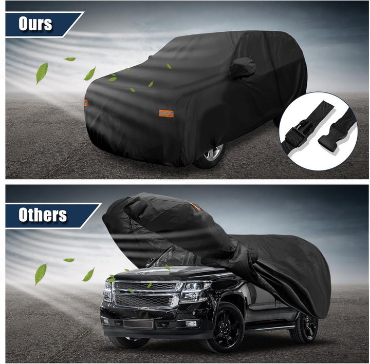 X AUTOHAUX Autoabdeckung SUV Auto Abdeckung Atmungsaktiv,Wasserdicht Auto Abdeckplane für Chevrolet