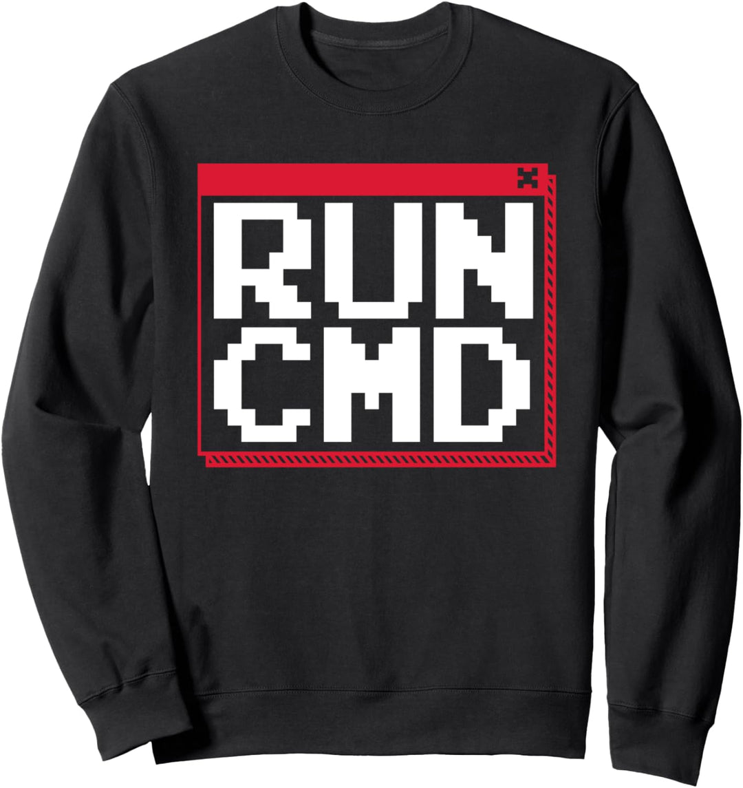 Run CMD Phishing Sniffer Social Engineering Grey Hat Hacker Sweatshirt