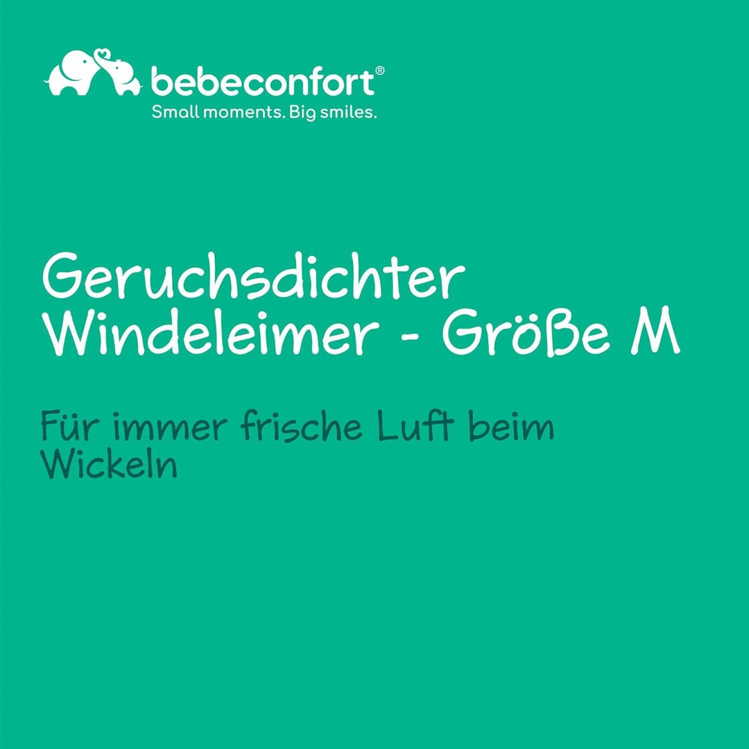 Bebeconfort geruchsdichter Windeleimer Grösse M, Windeleimer, Deckel geruchsdicht, für alle Müllbeut