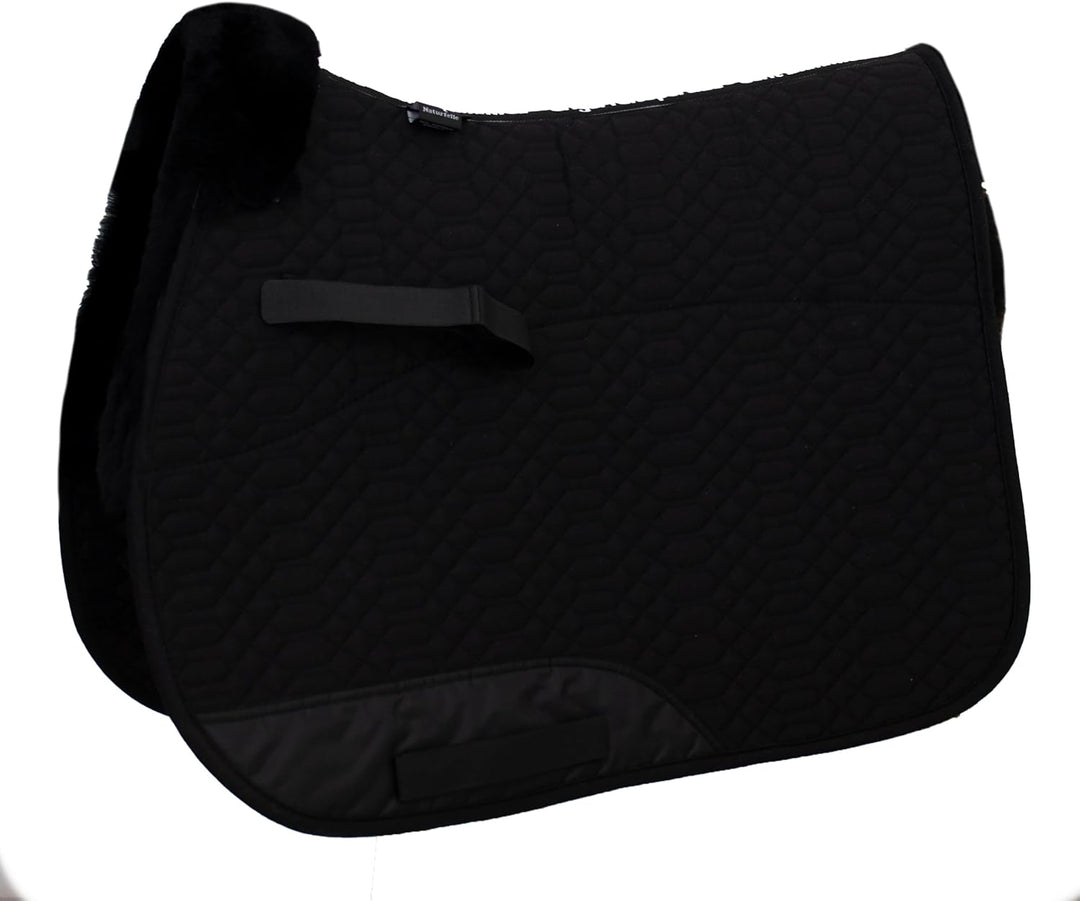 Engel Reitsport Lammfell Schabracke Half Lined SCHABRA1-VSS-SCH-SCH Steppstoff schwarz Fell schwarz