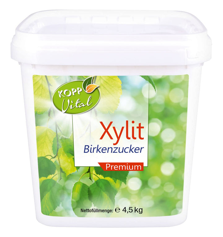 KOPP Vital® Xylit Birkenzucker Premium | 4,5kg | aus Finnland | Tafelsüsse auf der Grundlage von Xyl