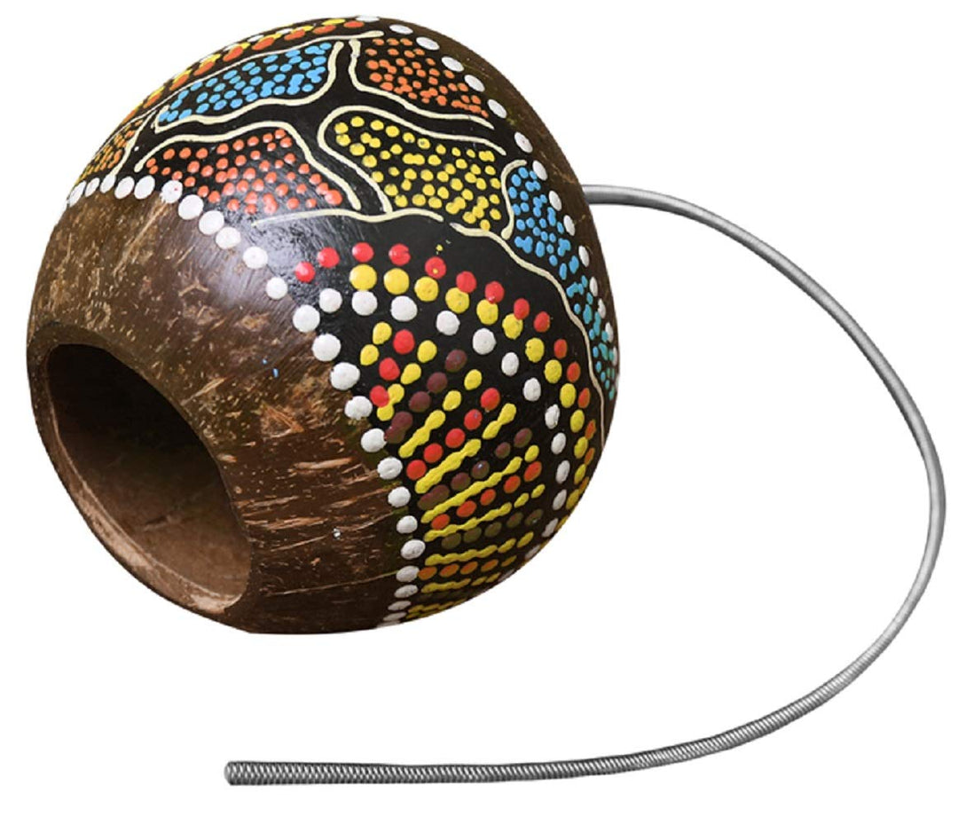 Donnerrohr, handbemalt, ca. 18 cm Durchmesser, Gewittermacher, Donnernuss