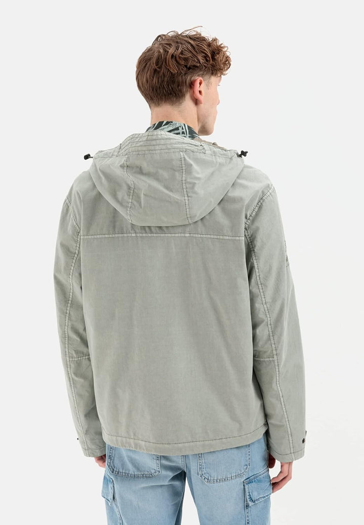 camel active Herren Leichter Blouson mit Kapuze 26 Light Aqua Green, 26 Light Aqua Green
