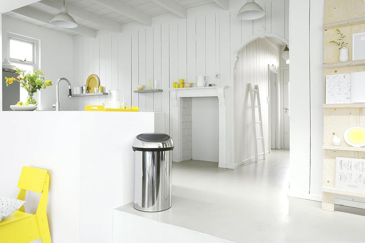Brabantia 402609 Touch Bin Abfalleimer 60 l, Brilliant Steel 60 Liter Brilliant Steel, 60 Liter Bril