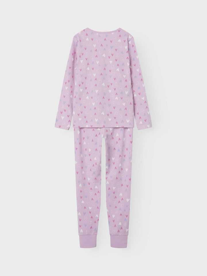 NAME IT Mädchen Nkfnightset Pink Hearts Noos, 86-92