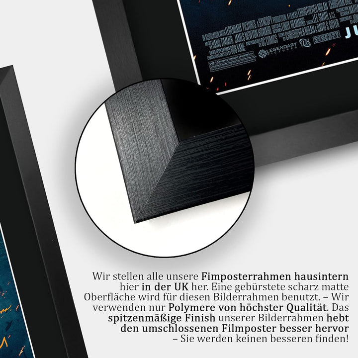 HWC Trading The Dark Knight Batman A3 Gerahmte Signiert Gedruckt Autogramme Bild Druck-Fotoanzeige G