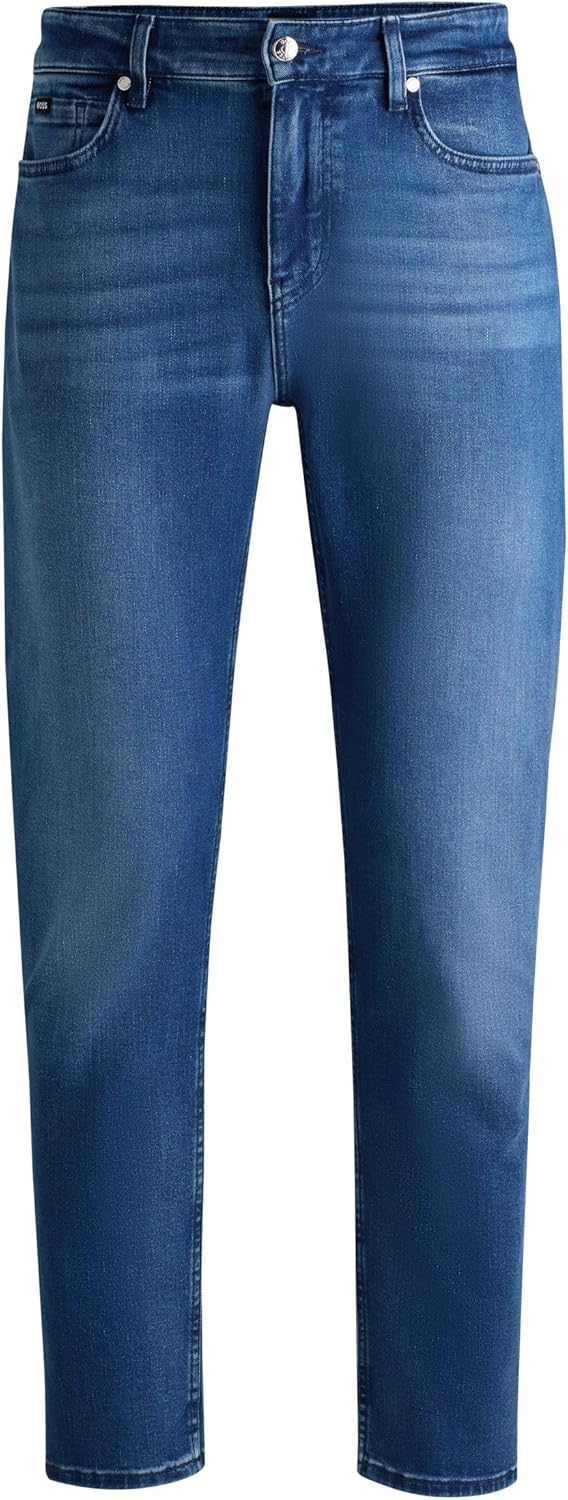 BOSS Herren Hugo Boss H-re.maine Jeans 30W / 34L Mittelblau420, 30W / 34L Mittelblau420