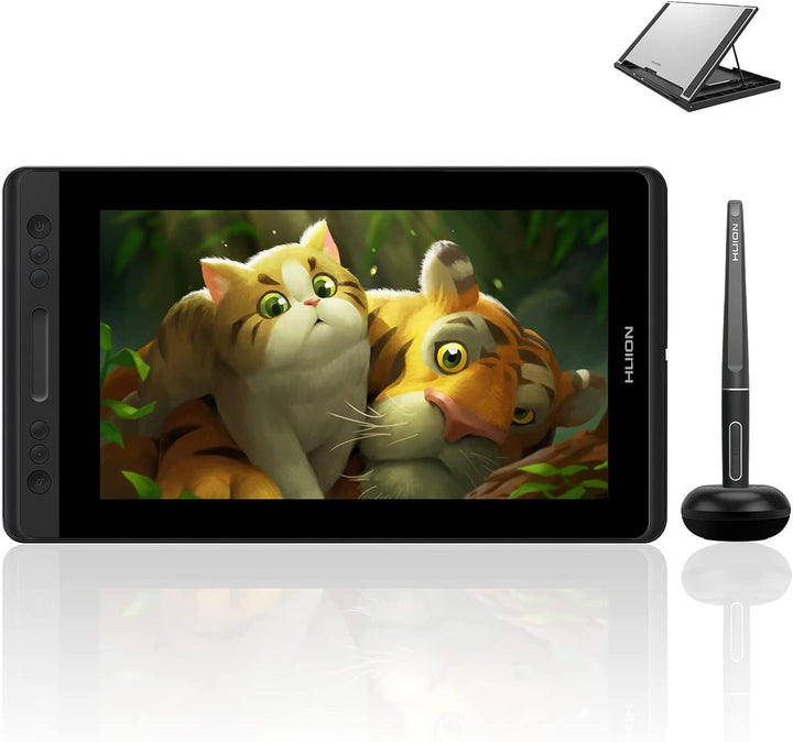 HUION Kamvas Pro 13 Grafiktablett mit Display, 13,3 Zoll HD Pen Batterieloser Stift PW507, Verstellb