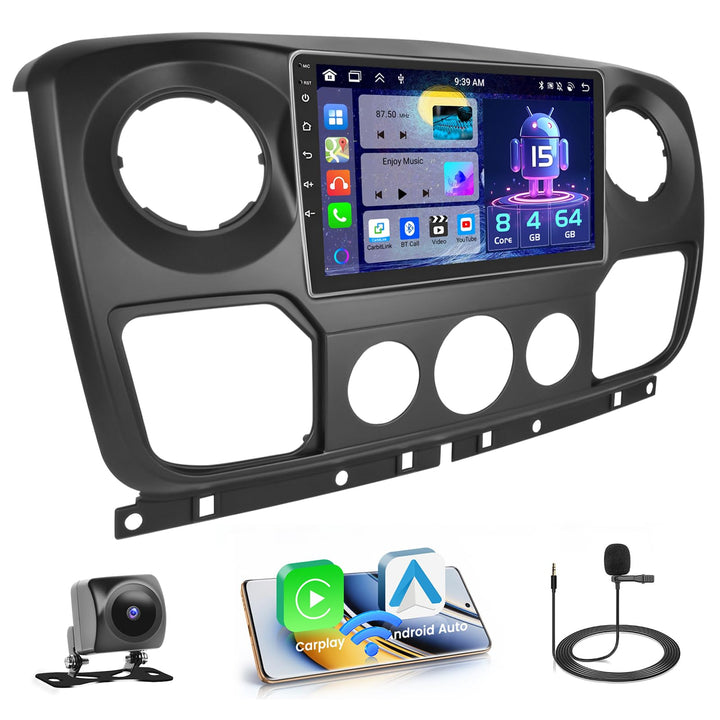 Hikity Android 15 [8 core 4+64G] Autoradio für Opel Movano 2 Renault Master 3 Nissan NV400 Radio Wir