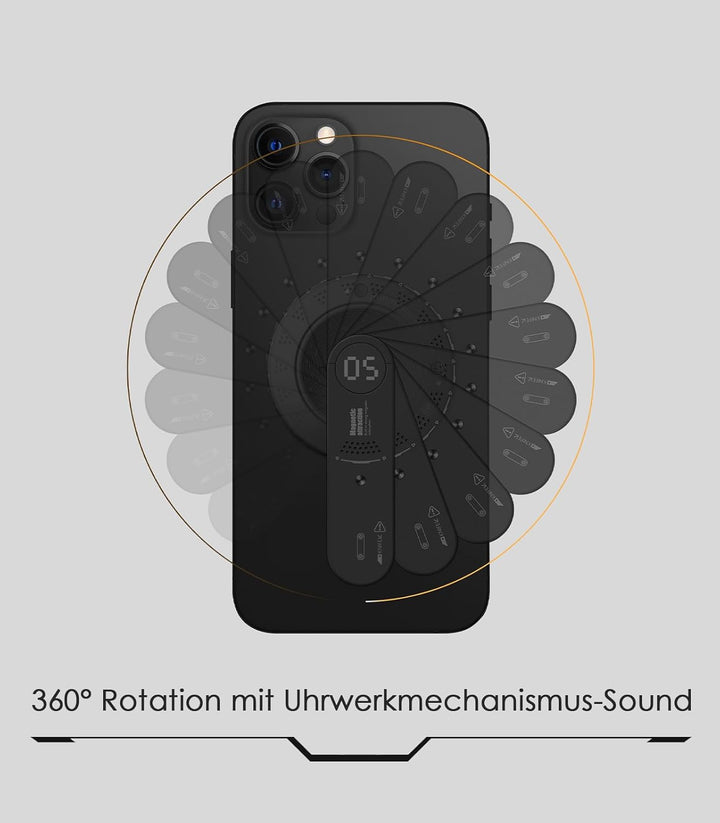 Aulumu G05 Magnetisch Phone Ständer Grip | Abnehmbarer, 360° Verstellbarer Handy-Kickstand mit Karto