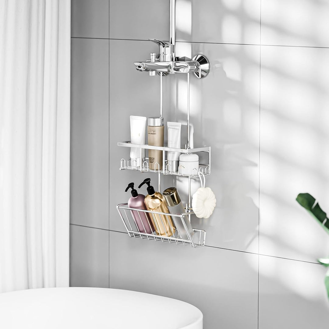 HouseUp Duschablage zum hängen Duschregal Ohne Bohren - Shampoo Halterung für Dusche Duschkorb Badez