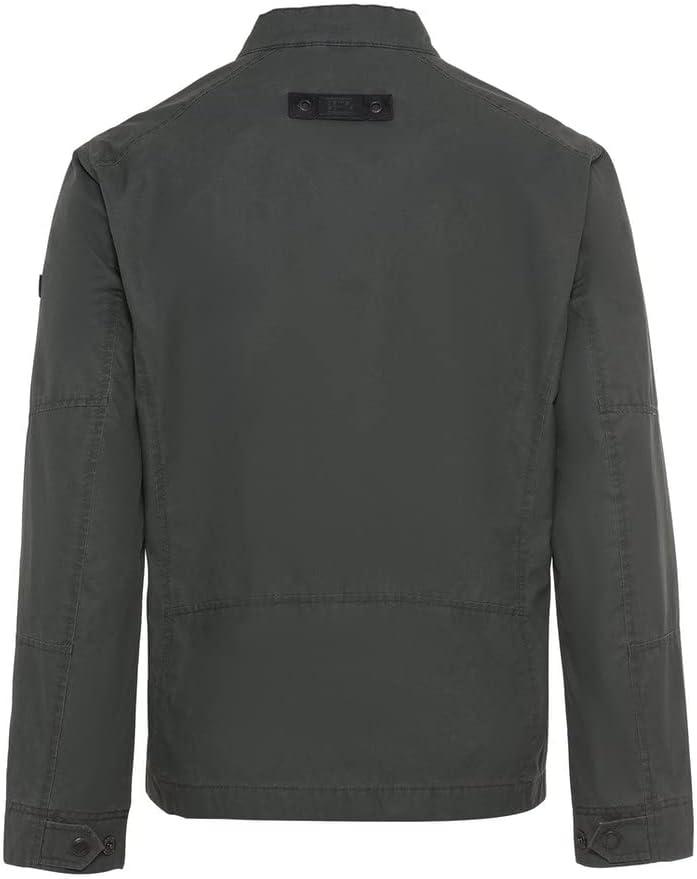 camel active Herren Biker Blouson mit Stehkragen 26 Dunkelgrau, 26 Dunkelgrau