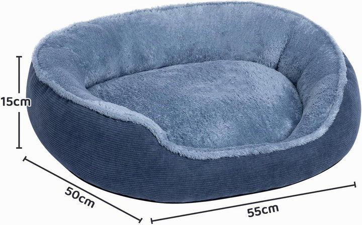 Hollypet Katzenbett Kleines Hundebett, Rundes Haustierbett für Katzen und Welpen, Weiches Schlafbett