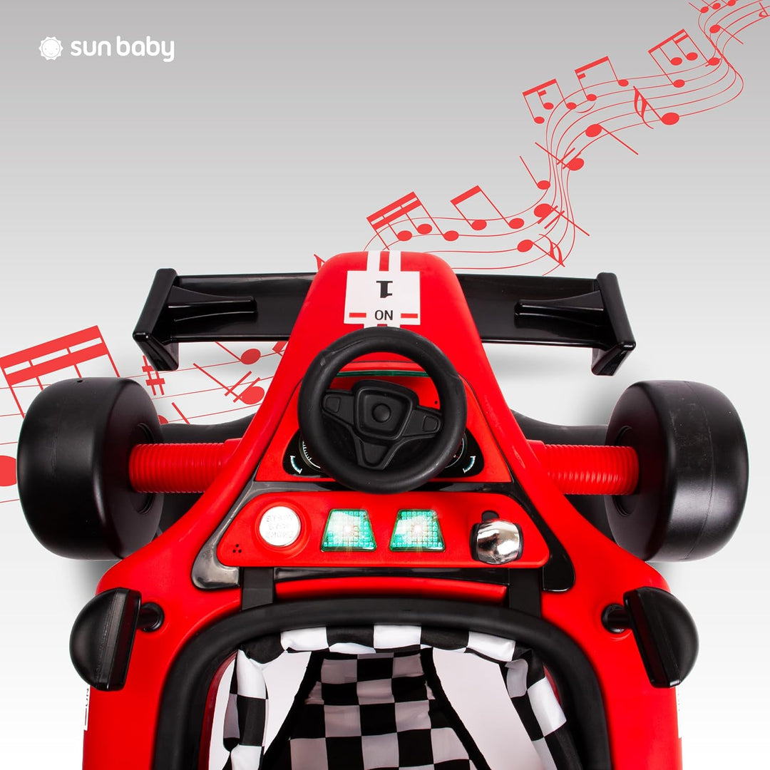 Sun Baby Lauflernhilfe Walker 3in1 mit höhenverstellbare Automotiv, Formula racing, interaktiv und f