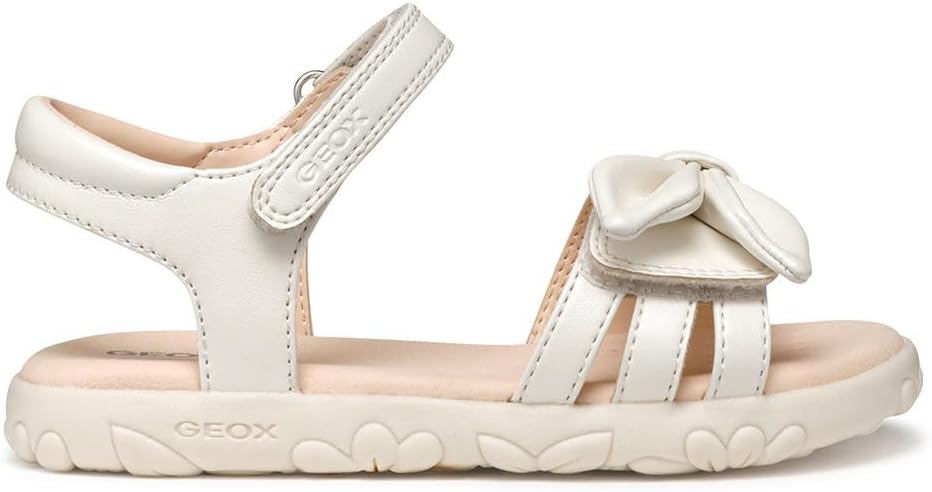 Geox Mädchen J Sandal Haiti GirlSandalen 24 EU Weiss, 24 EU Weiß